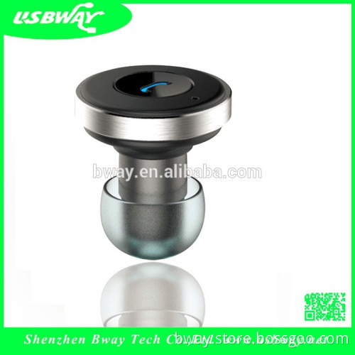 2016 cheap 2 in 1 Super mini wirelesswireless hidden invisible bluetooth earphone